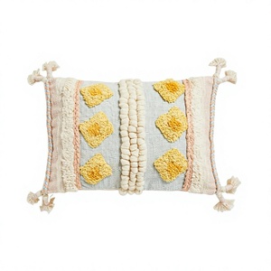 Designer Multi Decorative Weaving Boho Outdoor Cotton Pillow Cover Handwoven Decorative <b>Throw</b> Pillow Unique Boho Pillow Cover - Product Image 1