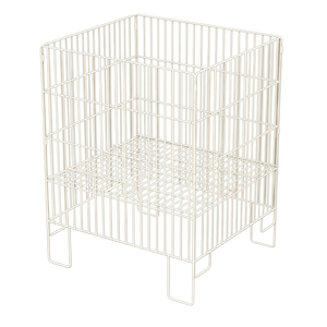 Cage de stockage pliable en treillis métallique galvanisé en acier, capacité 50 kg, robuste pour le transport de marchandises et de bouteilles - Product Image 5