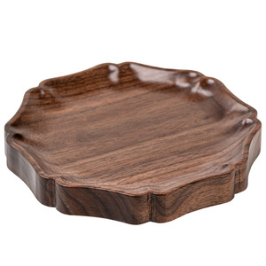 Walnut Wood Teapot Holder Solid Wood <b>Tea</b> <b>Tray</b> Cup Coaster Handmade <b>Tea</b> Accessories For <b>Tea</b> Ceremony - Product Image 5