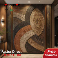 Longte Panneau mural en PVC effet marbre avec impression 8D en relief et revêtement UV, 1,22 x 2,44 m