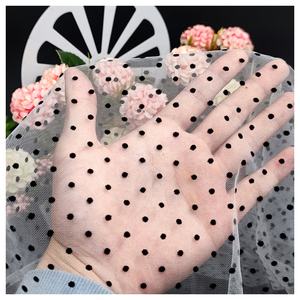 Dx161 ने शादी की पोशाक बनाने के लिए मोश पोका डॉट तुले फीता नेट कपड़े - Product Image 6