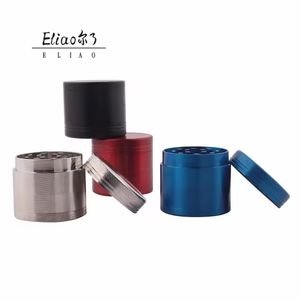 40mm Metal Zinc Alloy <b>Herb</b> <b>Grinder</b> Hot Selling 4-Layer Flat Tobacco <b>Grinder</b> Custom Logo Portable Smoke <b>Grinder</b> - Product Image 4
