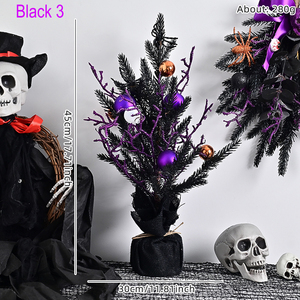 Nuevas Decoraciones de Halloween, Exquisitas Bolas de Plástico con Calaveras Horripilantes, Adornos Colgantes para Fiestas de Halloween, Estilo Americano - Product Image 4