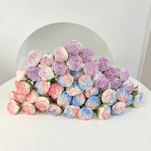 New Style Hand Knitting Rose Crochet Rose Flower Crochet Rose Bouquet For Gift