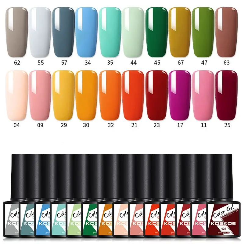 Kit UV de Gels para esmalte de unhas 20 cores Kit de adesivo para fototerapia de selos de primer