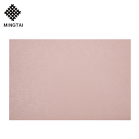 Sous-plat de Table en PVC, respectueux de l'environnement, avec Logo, en rose, mignon, accessoires coréens, pistolet OEM, tapis et tapis gris, pièces