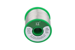 Alambre de soldadura de alta pureza de la <span class=keywords><strong>mejor</strong></span> calidad, alambre de soldadura con núcleo de colofonia libre de halógenos Sn99.3Cu0.7 - Product Image 3