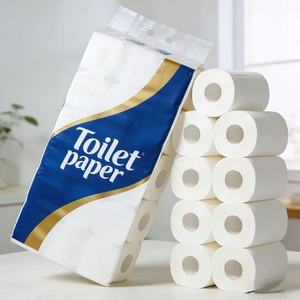 Rouleau de <span class=keywords><strong>papier</strong></span> <span class=keywords><strong>toilette</strong></span> jetable en pâte de bois vierge, écologique et lavable, doux, avec support pour logo et emballage personnalisés - Product Image 3