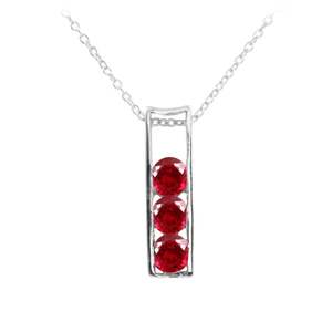 Pendentif Classique de Luxe pour Femme, Charme de Fiançailles, Rubis du Mozambique Rouge Sang 6x6 MM, Pierre Précieuse Taillée, Argent 925 Plaqué Or 14K - Product Image 1