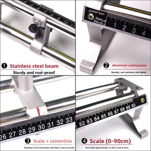 Equipo Experimental de Imagenología con Lentes Convexas y Cóncavas, Banco Óptico Eléctrico de Aluminio Fundido para <span class=keywords><strong>Física</strong></span> de Secundaria - Product Image 5