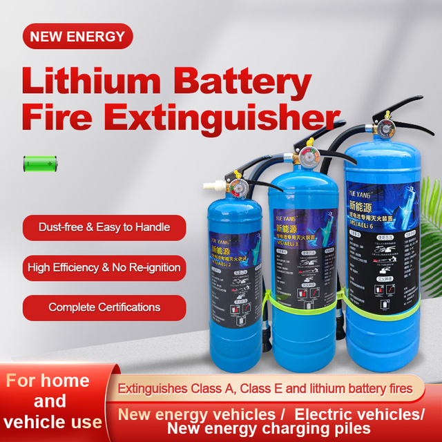 2L 3L 6L Automatic Foam Lithium Battery Fire Extinguisher for EV Charging Station Li-ion Battery Fire Suppression
