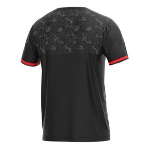 T-shirt de sport personnalisable noir à manches courtes pour l'e-sport, idéal pour les compétitions de jeux vidéo, sublimation, tenue d'équipe, mode ODM - Product Image 2