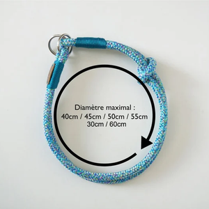 Collar de Adiestramiento para Perros, Collar de <span class=keywords><strong>Nylon</strong></span> con Cierre Deslizante, Collar Martingale Redondo Antitirones para Perros Pequeños, Medianos y Grandes - Product Image 3