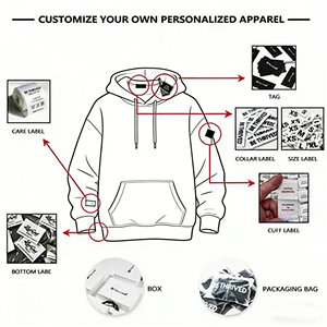 Hongyuapparel Hersteller Maßgefertigter Schwerer 370g Fleece Einfarbiger Lässiger Herren-Blank-Sweatshirt - Product Image 2