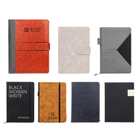Carnet de notes personnalisé avec logo imprimé, format A5, agenda, planificateur, journal, couverture rigide en cuir PU avec bande élastique