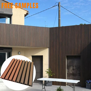 Home Outdoor Wand dekoration Geriffelte Wand verkleidung Wpc Wand paneele Wasserdichte Co-Extrusion platten - Product Image 4