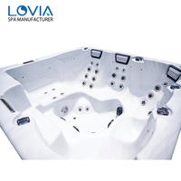 Prix d'usine LOVIA Balboa Jacuzzi Bain à remous Hydromassage Spa extérieur en acrylique pour 5 personnes pour villa