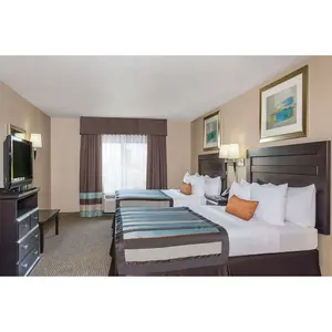 Wingate द्वारा Wyndham 3 स्टार Midscale होटल कमरे फर्नीचर राजा कमरे होटल बेडरूम सेट