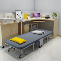 Canapé-lit pliable en acier à quatre sections, réglable et pliable, avec éponge à confort amélioré, vente en gros