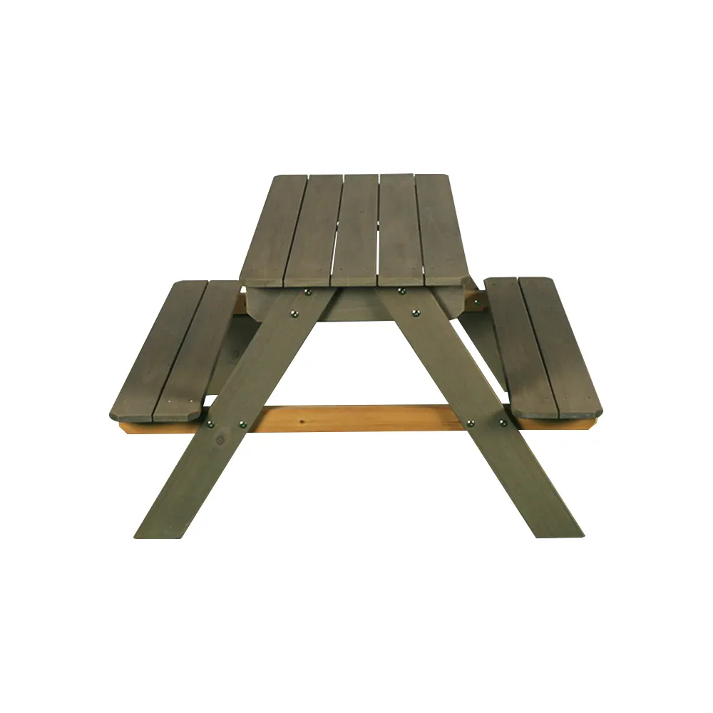 Aangepaste Afdrukken Logo Tuin Houten Picknicktafels Patio Meubels Kinderen Spelen Houten Picknicktafel