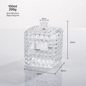 Fragrance High-end Rivet Rectangle Transparent <strong>Parfum</strong> Perfume 100ml Bottle With Cap - Product Image 6