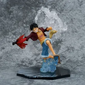 XM One Pieced Animation action figure Battle Series Fire Boxing Luffy model toys Bagged Gift Ornaments