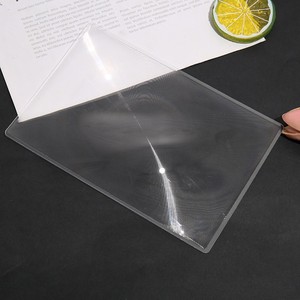 PVC 180x120 Magnifying Glass Full Page Reading Card Transparent Film Bookmark For Books Newspapers - Product Image 1