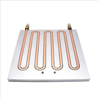 Dissipateur de chaleur à plaque froide liquide grand dissipateur thermique en cuivre de refroidissement par eau intégré avec radiateur en aluminium en acier à tube de cuivre