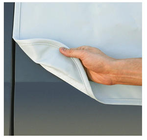 Cubierta Plegable para Parabrisas Delantero de Autocaravana, de <span class=keywords><strong>Vinilo</strong></span> Blanco, con Recortes para Espejos, Resistente al Agua y la Nieve - Product Image 4