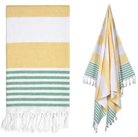 Wholesale Eco-Friendly Turkish Cotton Beach Towels Quick-Dry Large-Sized Shawls & Blankets All-Season Use