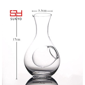 Carafe à <span class=keywords><strong>whisky</strong></span> et à vin en verre japonais classique, faite à la main et personnalisée, avec poche à glace, carafe à saké froide, carafe à saké - Product Image 5
