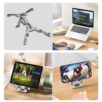 Support pour ordinateur portable F5, support pour téléphone portable, support pour tablette, type pliable en alliage d'aluminium, conception reconfigurable, portable, tendance