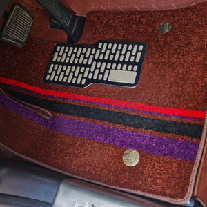 Alfombrillas para Auto, Alfombrilla para el Conductor, Protector de Talón, Placa Antideslizante de Acero Inoxidable para Vehículo, SUV, Remolque, Automotriz, Negro, Beige, Marrón - Product Image 6