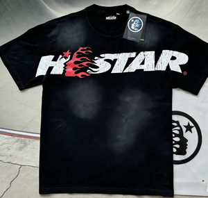 T-shirt da uomo <span class=keywords><strong>in</strong></span> <span class=keywords><strong>cotone</strong></span> 100% vintage con stampa Hell Star, personalizzabile con logo, a maniche corte, lavorata a <span class=keywords><strong>maglia</strong></span>, all'ingrosso - Product Image 3