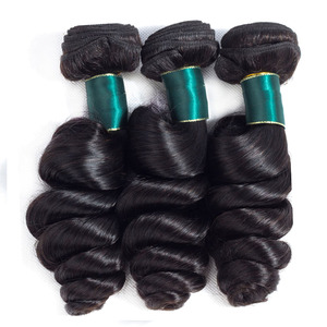ברזילאי Loose גל שיער חבילות חבילות 100% שיער טבעי Weave חבילות בתולה רמי תוספות שיער עם סגירת או תחרה פרונטאלית - Product Image 1