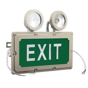 Running Man doble cara derecha izquierda dirección personalizar vidrio templado aluminio salida señal impermeable Ip65 Led luz de emergencia - Product Image 1