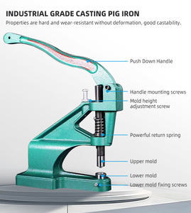 Bester Preis Manuelle Kleine Stanzmaschine Vorhangring Ösen-Druckknopf-Niet-Handpress-Ösenmaschine - Product Image 5