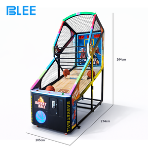Máquina de Baloncesto <span class=keywords><strong>NBA</strong></span> BLEE, Máquina de Juegos Deportivos para Interiores, Máquina de Juegos Arcade que Funciona con Monedas para Centros Comerciales - Product Image 6