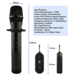 OEM UF8 Dynamic Wireless Microphone with Noise Cancelling and LED Screen Conference Use Sponge <b>Cover</b> - Product Image 5