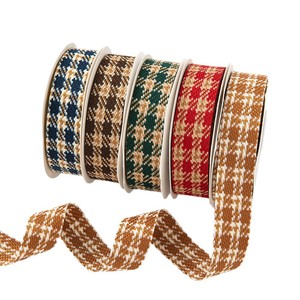 2.5cm iki tonlu balıksırtı Polyester şerit Vintage stil el yapımı DIY yay saç aksesuarı ayakkabı çiçek hediye kutusu şapka giysi kullanımı - Product Image 5