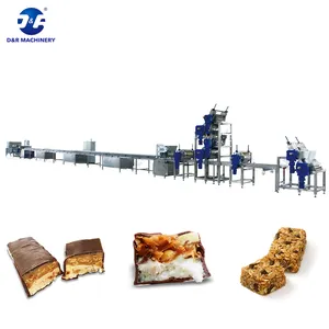Manufacture Automatic Bar Rolling-forming Line Complete Chocolate Bar Making Machine for Nougat and Caramel Layers Candy Bars