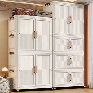 Multifunctional Household Storage Cabinet Standing Type Portable <b>Wardrobe</b> Rack for Clothing Foldable Closet Storage Organizer - Product Image 5