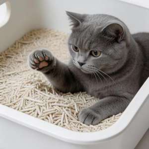 Bac à litière pour chat en bois de pin, bentonite de maïs, charbon actif, agglomération rapide, hautement absorbant, écologique, biodégradable - Product Image 1