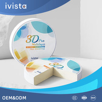 Vente directe usine, service OEM, bloc de céramique en zircone multicouche 3D Pro-Fast Sintering D95mm 98mm pour restaurations dentaires haut de gamme