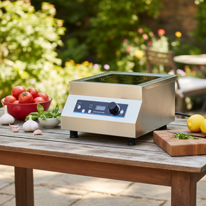 Fourneau électrique à plaque plate de 5 kW de puissance maximale, cuisinière électromagnétique commerciale encastrable en acier inoxydable - Product Image 3