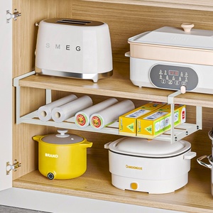 Đa chức năng treo giá mở rộng kim loại Giày giá nhà bếp lưu trữ Giá tủ treo kệ hộ gia đình có thể mở rộng - Product Image 2
