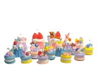 E078 bougie parfumée en forme de Macaron pour mariage, anniversaire, Dessert romantique, bougies en cire de soja