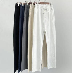 <span class=keywords><strong>Pantaloni</strong></span> Larghi in <span class=keywords><strong>Lino</strong></span> a Gamba Dritta M-4XL, <span class=keywords><strong>Pantaloni</strong></span> Estivi Sottili in Cotone e <span class=keywords><strong>Lino</strong></span>, <span class=keywords><strong>Pantaloni</strong></span> Casual da Uomo Traspiranti con Vita Elastica - Product Image 1