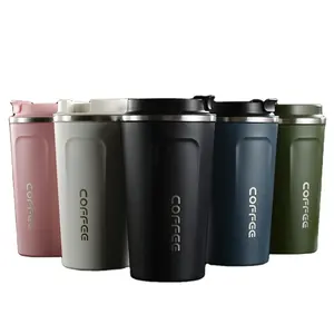 Custom Logo 500ml Smart Temperature Display Double-wall Stainless Steel Travel Coffee Cup Vacuum Insulated Coffee Cup