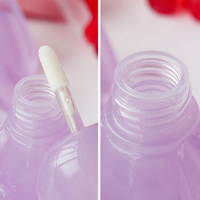 5ml dessin animé mignon lapin lèvre glaçure Tube avec trou de suspension brillant à lèvres bouteille matériau d'emballage avec porte-clés brillant à lèvres Tube